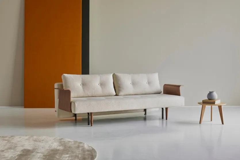 Schlafsofa mit Armlehnen Recast Plus dunkel