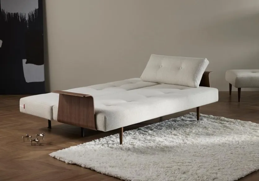Schlafsofa mit Armlehnen Recast Plus dunkel
