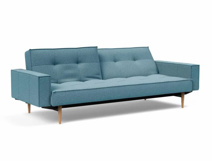 Schlafsofa mit Armlehnen Splitback Styletto hell