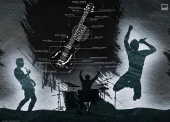 Schreibtischunterlage Band