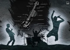 Schreibtischunterlage Band