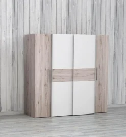 Schwebe-/Drehtürenschrank Kalixtus 200 x 190 cm