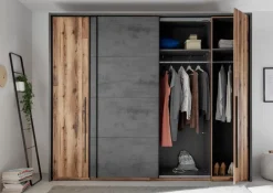 Schwebe-/Drehtürenschrank Sarnia 312 x 225 cm