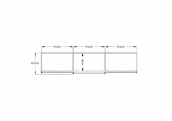 Schwebetürenschrank Includo-Glas 298 x 222 cm