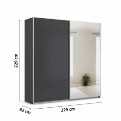 Schwebetürenschrank Quadra 271 x 229 cm
