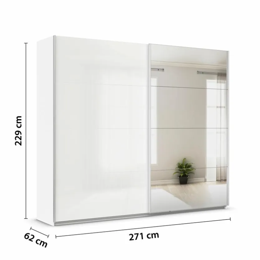 Schwebetürenschrank Quadra 271 x 229 cm
