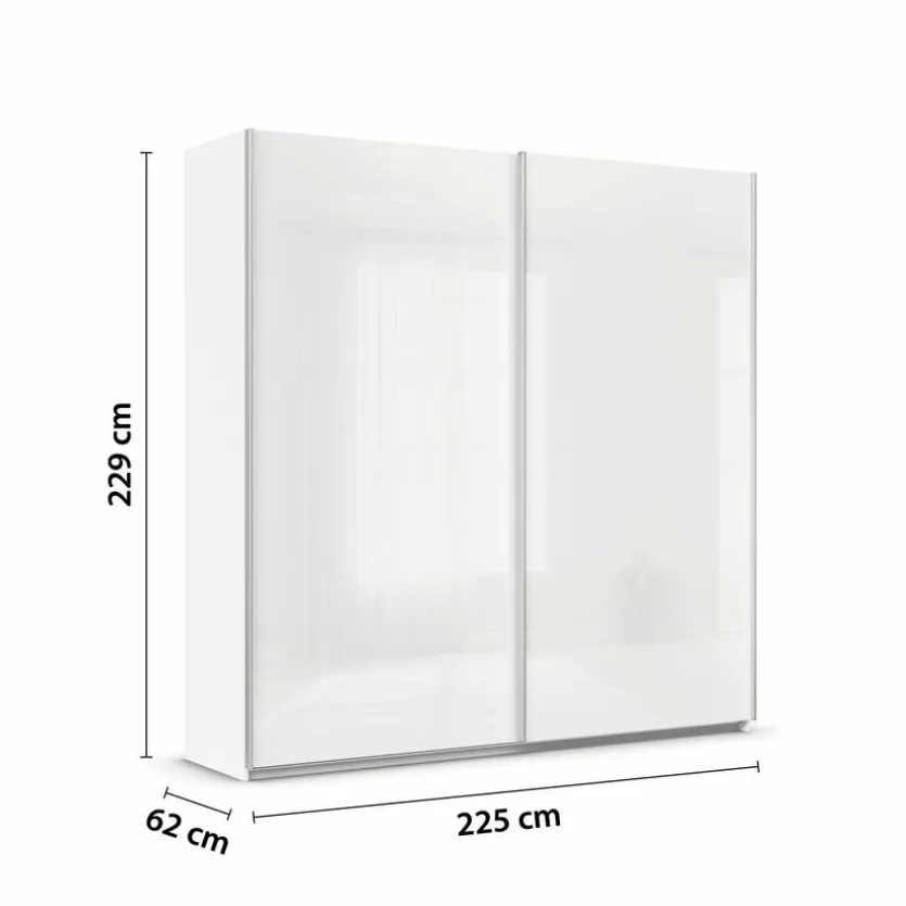 Schwebetürenschrank Quadra 225 x 229 cm