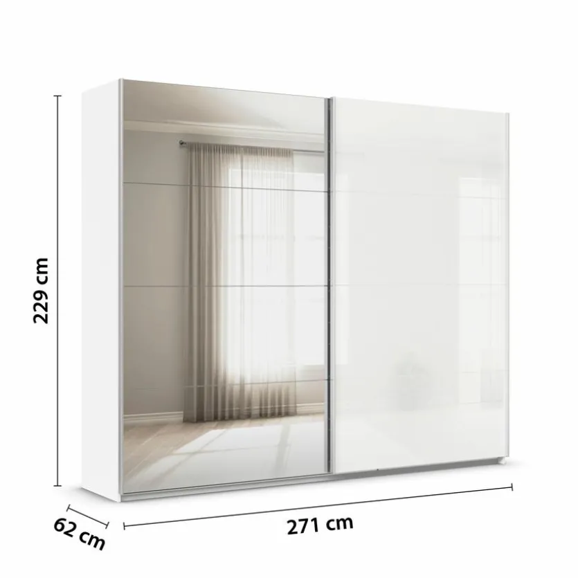 Schwebetürenschrank Quadra 271 x 229 cm