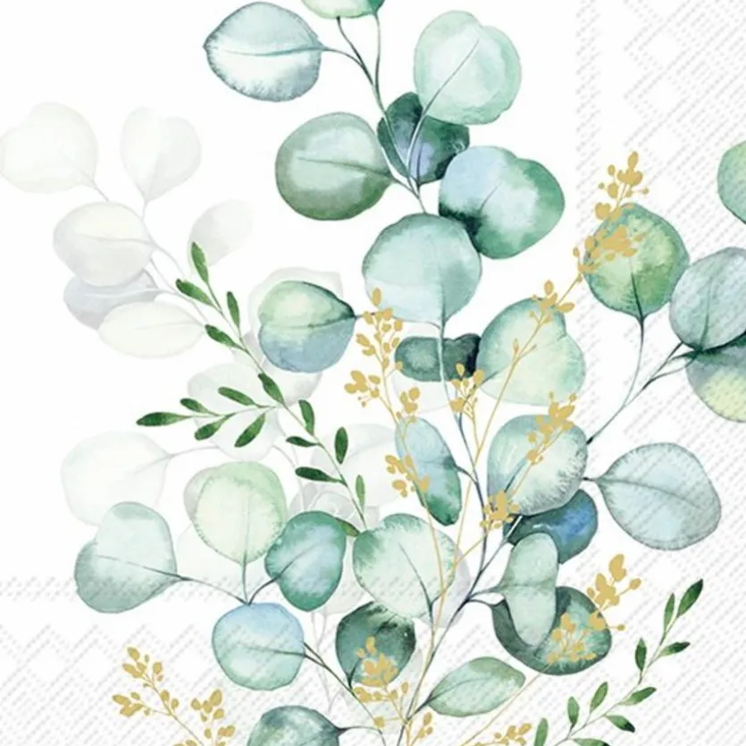 Serviette Eucalyptus Bouquet 20tlg.