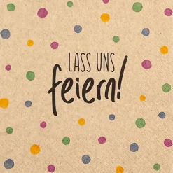 Serviette Lass uns feiern 20tlg.