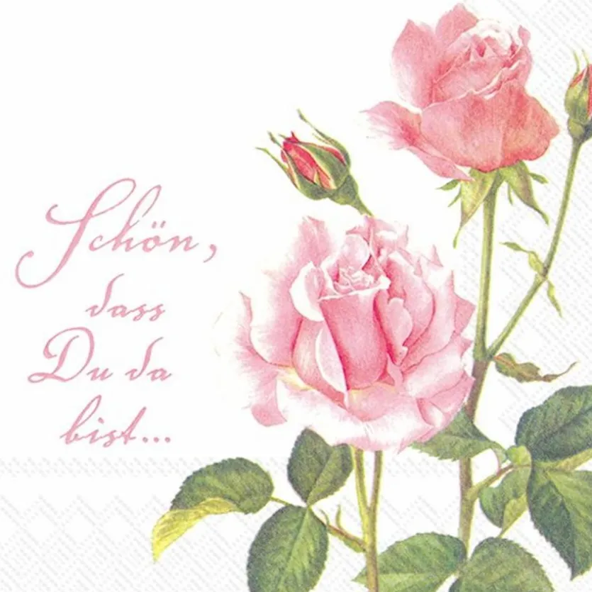 Serviette A rose for you 20tlg.