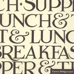Serviette Black Toast Table 20tlg.