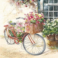 Serviette Flower Bike 20tlg.