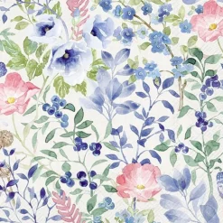 Serviette Indigo Flowers 20tlg.