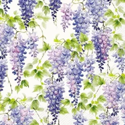 Serviette Purple Wisteria 20tlg.