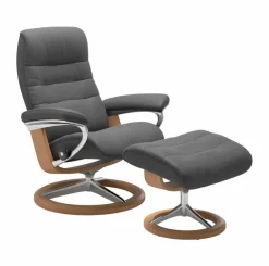 Sessel mit Hocker M Opal Signature