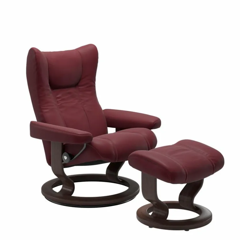 Sessel mit Hocker Wing Classic