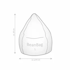 Sitzsack Beanbag Fluffy L