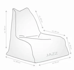 Sitzsack Jazz Woolly