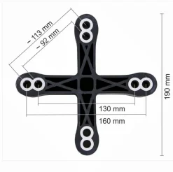 Sonnenschirmständerplatten Zubehör 4tlg.