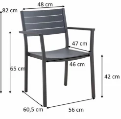 Stapelstuhl Amica, Aluminium