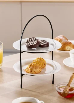2-stöckige Etagere Tjäna 28 cm