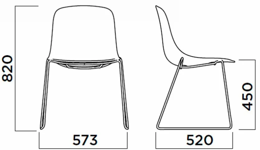 Stuhl Pure Loop Sled