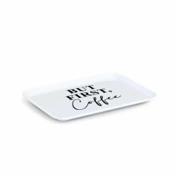 Tablett But First 30,5 x 22 cm