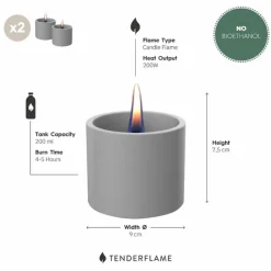 Tischfeuer Breeze 8