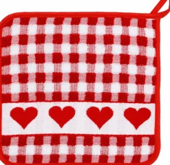 Topflappen Herzen