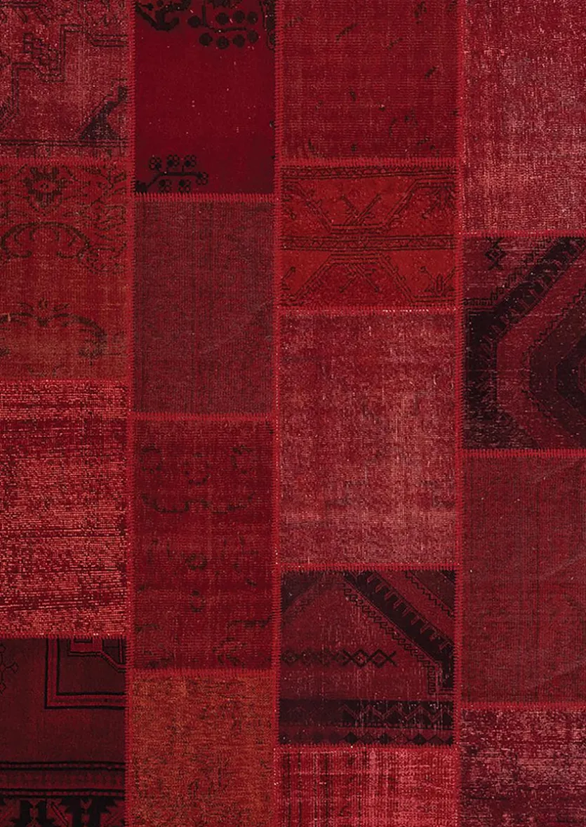 Vintage Teppich Patchwork 170 x 240 cm