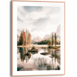 Wandbild 30 x 40 cm Bergsee