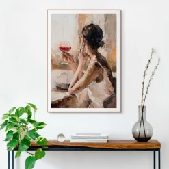 Wandbild 50 x 70 cm Drinking Wine