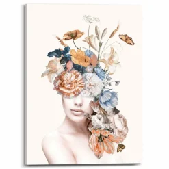 Wandbild 50 x 70 cm Floral Lady Glamour