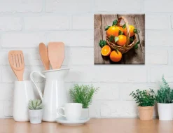 Wandbild 30 x 30 cm Fresh Oranges IV