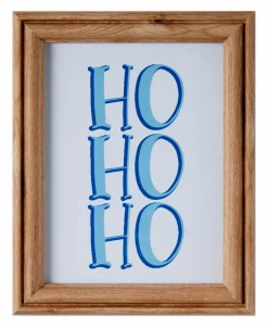 Wandbild 19 x 19 cm HoHoHo