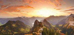 Wandbild 55 x 115 cm Swiss Alps III