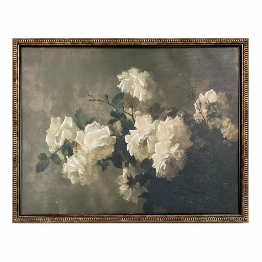 Wandbild 32,8 x 32,8 cm White Roses