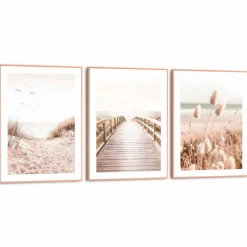 Wandbild Beach Coast 3tlg.