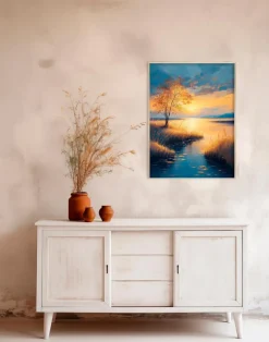 Wandbild 60 x 80 cm Atmospheric Landscape II