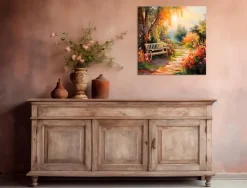 Wandbild 55 x 55 cm Beautiful Garden II