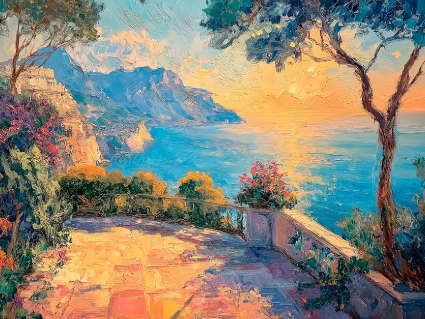 Wandbild 60 x 80 cm Beautiful View IV