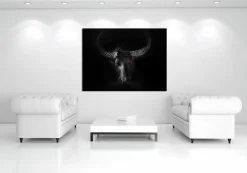 Wandbild 100 x 135 cm Black Taurus