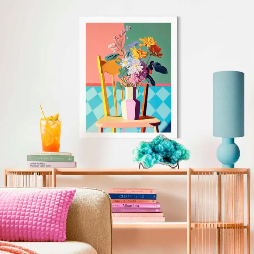 Wandbild 40 x 50 cm Chechers Floral Chair