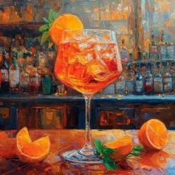 Wandbild 55 x 55 cm Colourful Cocktails XI