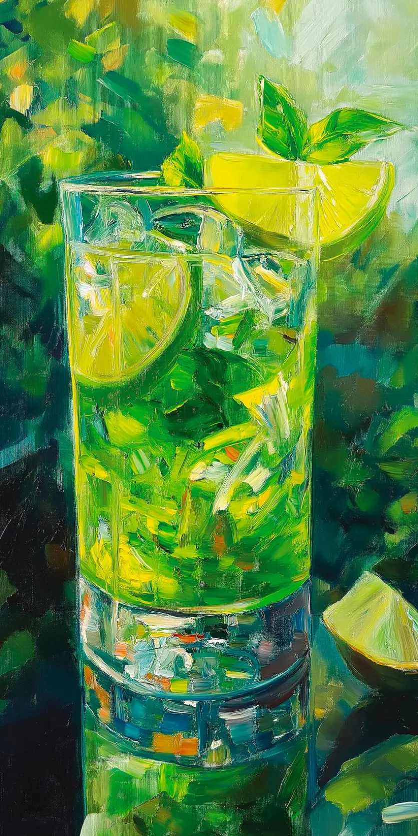 Wandbild 20 x 40 cm Colourful Cocktails VIII