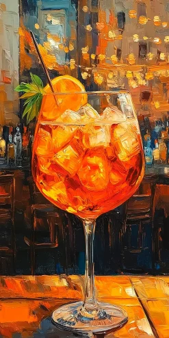 Wandbild 20 x 40 cm Colourful Cocktails IX