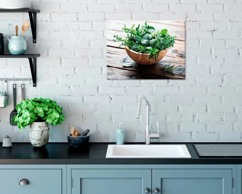 Wandbild 30 x 40 cm Fresh Herbs III