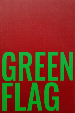 Wandbild 40 x 60 cm Green Flag 56792