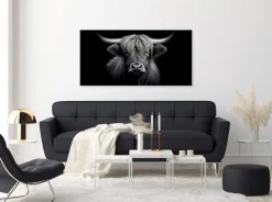 Wandbild 50 x 100 cm Highland Cattle II